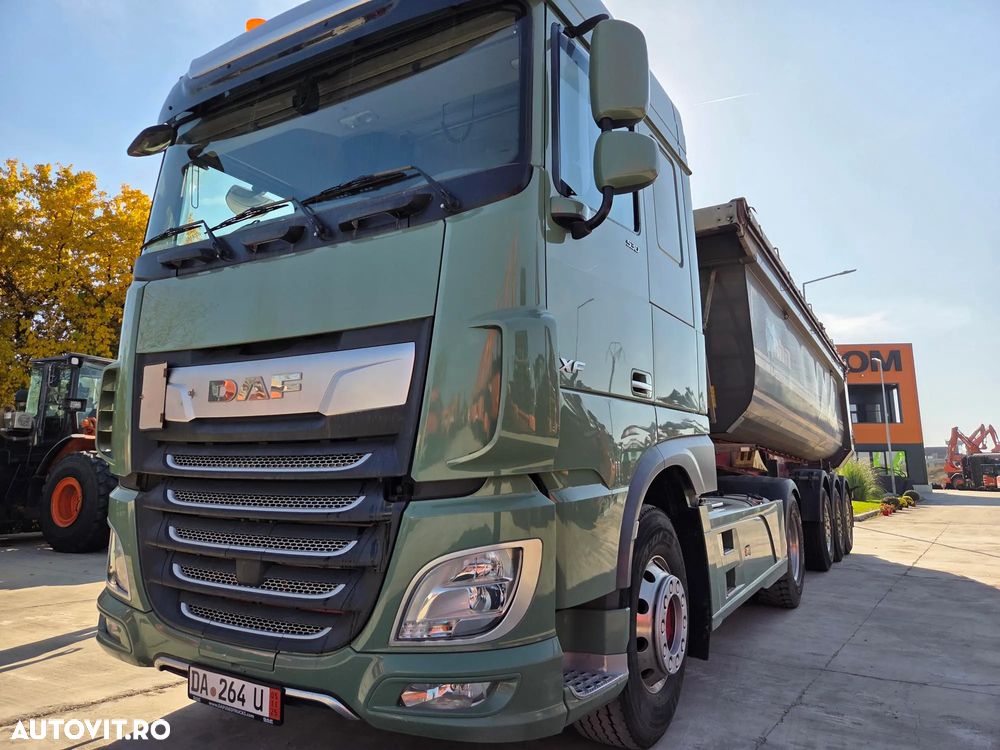 DAF XF530, 2018, 601.155km, KIT BASCULARE, AUTOMATA+INTARDER 6 trepte, FRIGIDER, XENON, Fuste laterale, Jante Aluminiu, Anv 315/80R22,5 80% OK, Goarne, girofaruri, rulat doar in GERMANIA, leasing 3 ani-rata leasing 3400 lei, CIV, PROMOTIE 22900 EUR+tva - 37