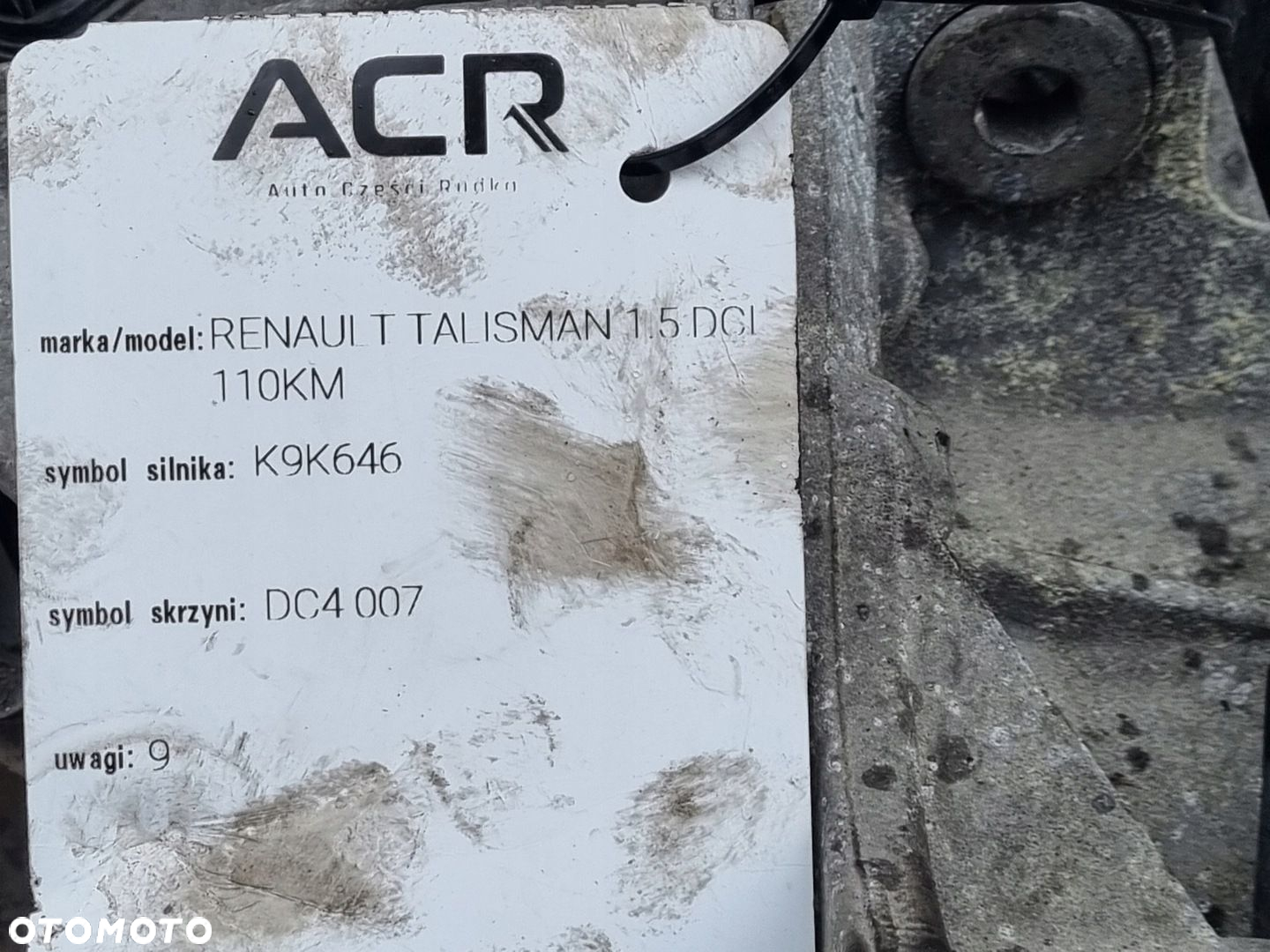 Renault Talisman 1.5 DCI AUTOMATYCZNA SKRZYNIA BIEGÓW automat DC4007 - 7