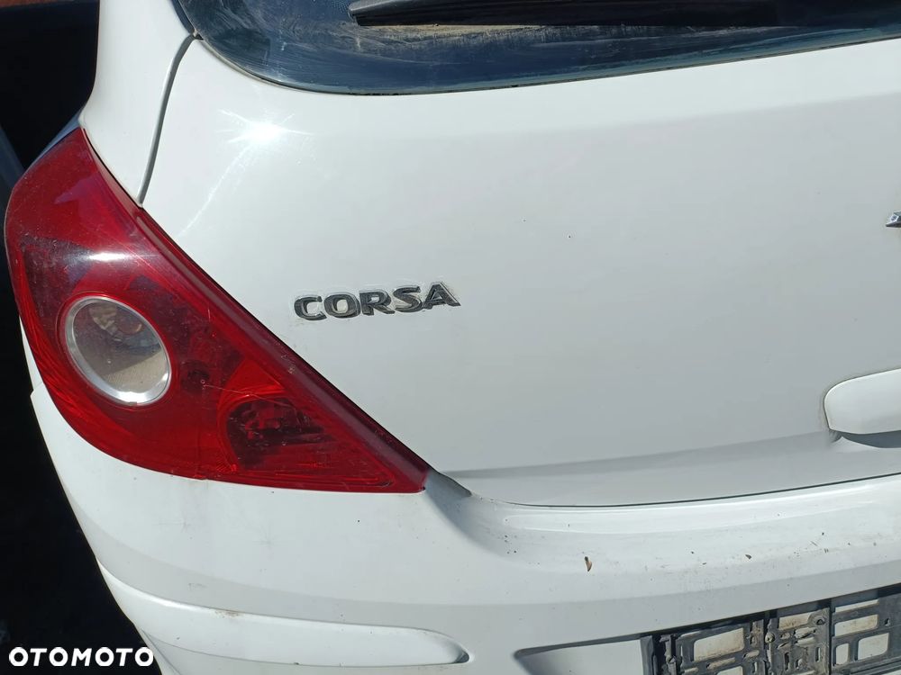 OPEL CORSA IV D 06-14 2010 r. 3D VAN Z474 klapa tylna bagażnika biała * - 4