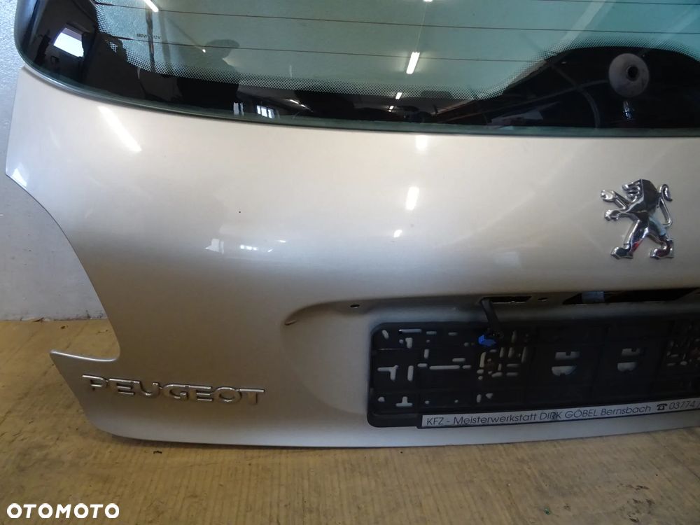 KLAPA TYŁ TYLNA SZYBA POKRYWA BAGAŻNIKA PEUGEOT 206 LAK: ETSC NR244 - 7