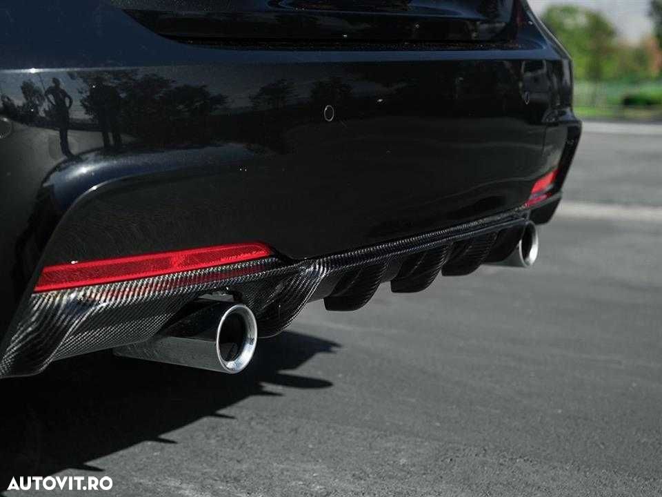 Difuzor Prelungire Lip Bara Spate M Tech 335 Style BMW F30 F31, Carbon - 6