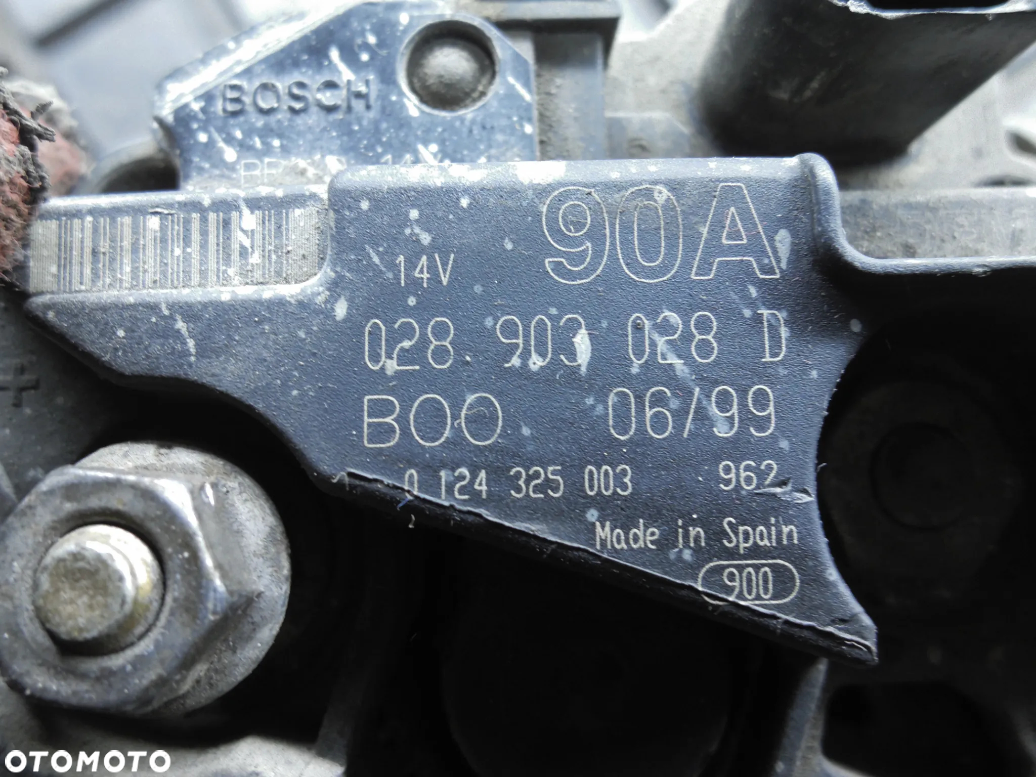 VW AUDI SEAT SKODA 1.4 1.6 ALTERNATOR 028903028D 90A BOSCH ORYGINAŁ POSIADAM 7SZT - 7