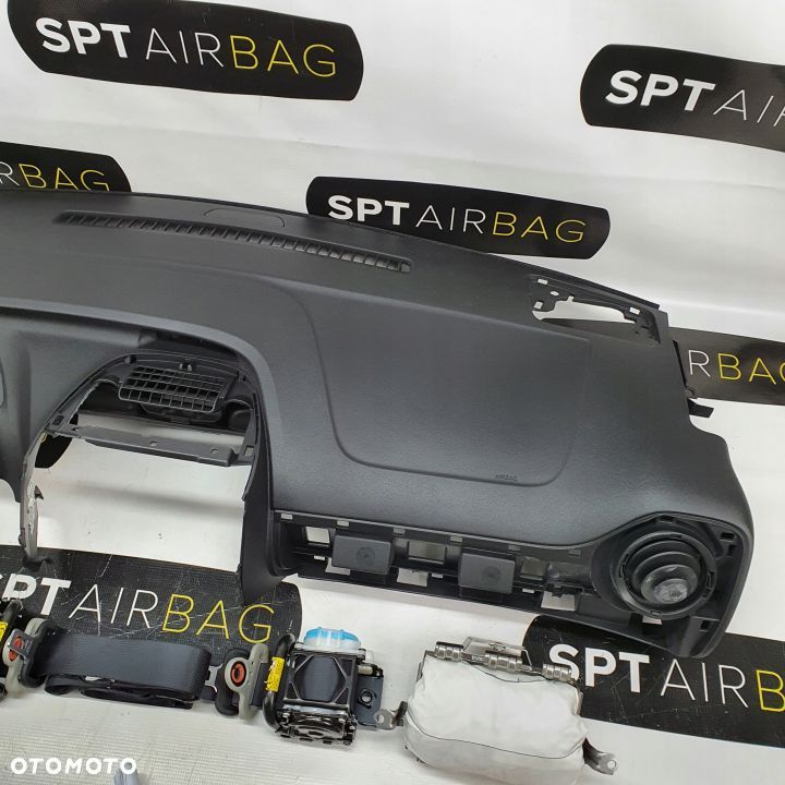 TOYOTA AYGO DESKA ROZDZIELCZA KONSOLA KOKPIT PULPIT PODUSZKI AIRBAG AIR BAG PASY KIT SET - 3