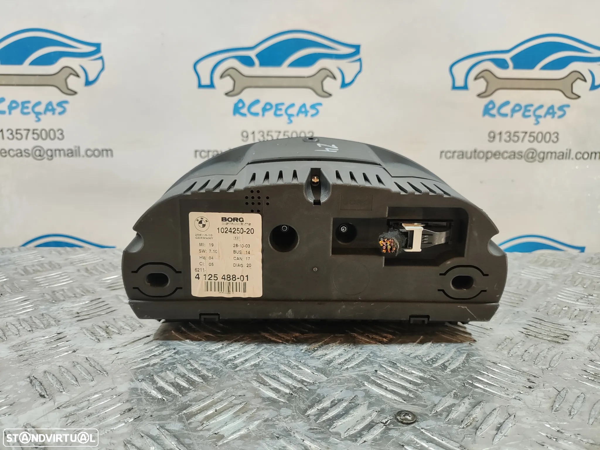 QUADRANTE MOSTRADORES BMW Z4 E85 ROADSTER E86 COUPE 62104125488 4125488 PAINEL INSTRUMENTOS - 6