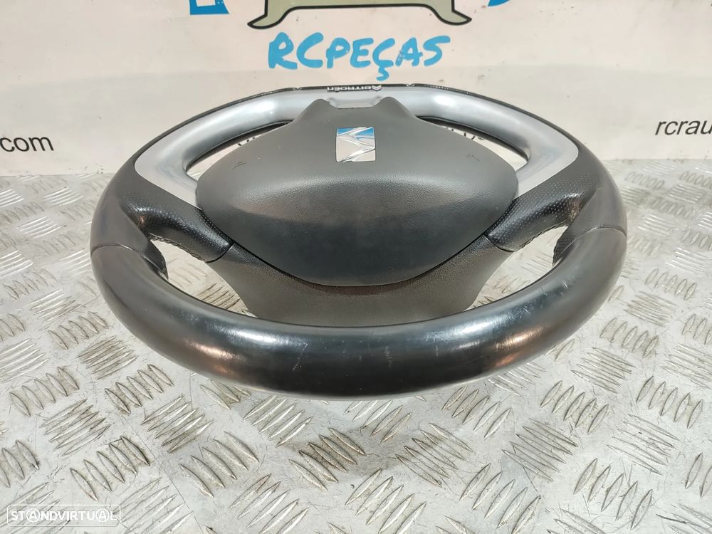 VOLANTE GUIADOR COMPLETO ORIGINAL CITROEN DS3 DS 3 96883081ZD PELE AIRBAG - 5