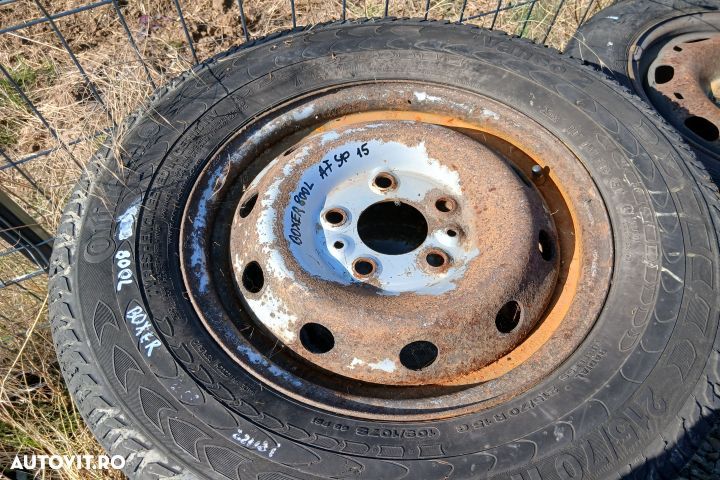Jante tabla cu anvelope 15 215/70 R15 C 215/70 R15 C Peugeot Boxer 2 - 2