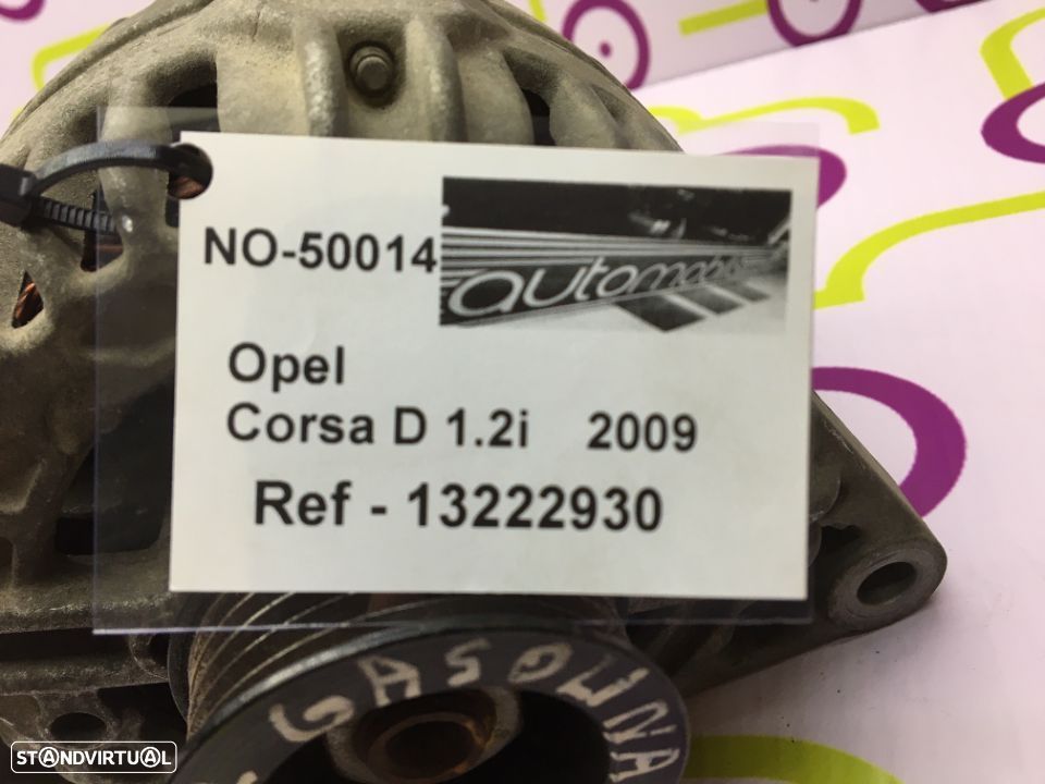 Alternador Opel Corsa D 1.2i de 2009 - Ref : 13222930 - NO50014 - 4