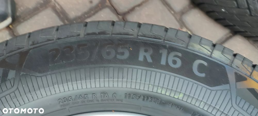 Koła Letnie Felgi Aluminiowe Oryg. Ford Transit 5x160 Et60 Continental 235/65/16 C 2022r 6,5-8mm Bdb  Starogard Gdański - Wysyłka - 15