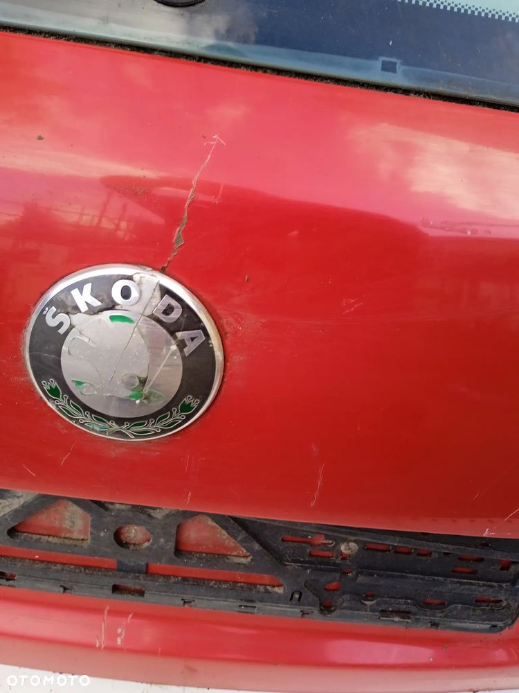 KLAPA BAGAŻNIK SKODA FABIA I HB HATCHBACK CZERWONA - 6