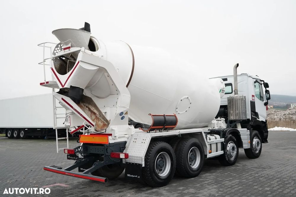 Renault C 380 / 8X4 / BETONIERĂ / USCĂTOR / SCHWING STETTER 9 M3 / EURO 6 / - 4