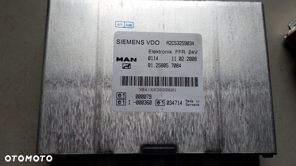 MAN TGX TGS FFR STEROWNIK KOMPUTER 81258057084