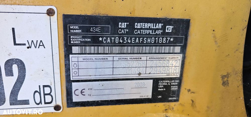 Buldoexcavator Caterpillar CAT 434E, 434 E - 7