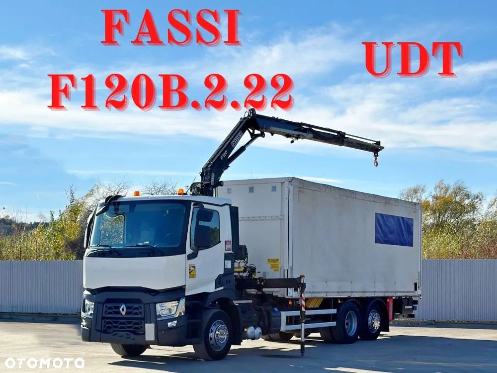 Renault T380 * PLANDEKA 6,80 m * FASSI F120B.2.22 + PILOT * STAN BDB