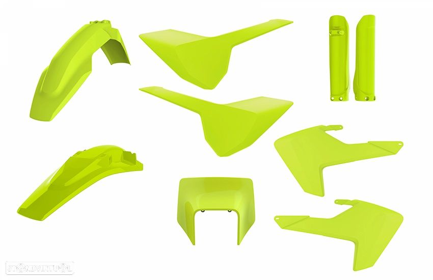 kit plasticos polisport amarelo fluor husqvarna fe / te - 1