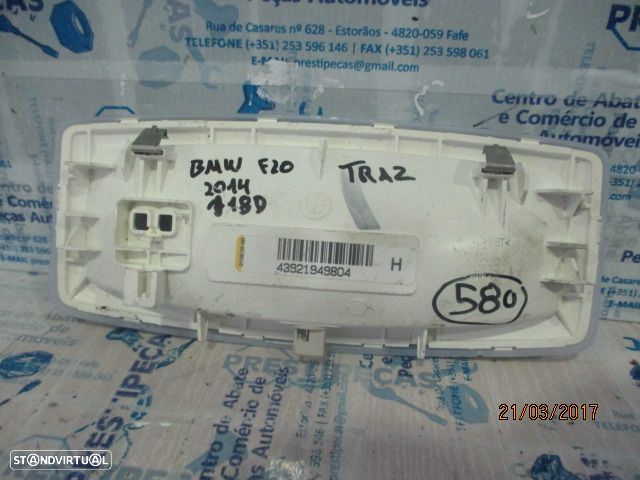 Luz De Teto Plafonier 43921949804 BMW F20 2014 TRASEIRO - 2