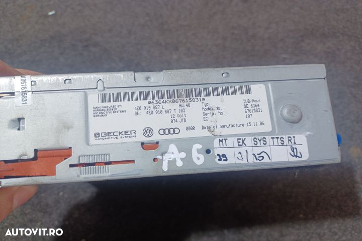 Magazie CD 4E0919887L 4E0910887T Audi A6 - 3