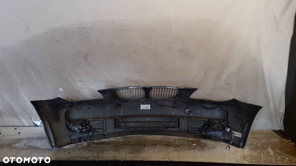 ^ ZDERZAK PRZÓD PRZEDNI BMW E60 E61 SERIA 5 LIFT FL TITANGRAU SZARY GRAFITOWY SPRYSKIWACZE LAMP XENON PDC CZUJNIKI HALOGENY - 5