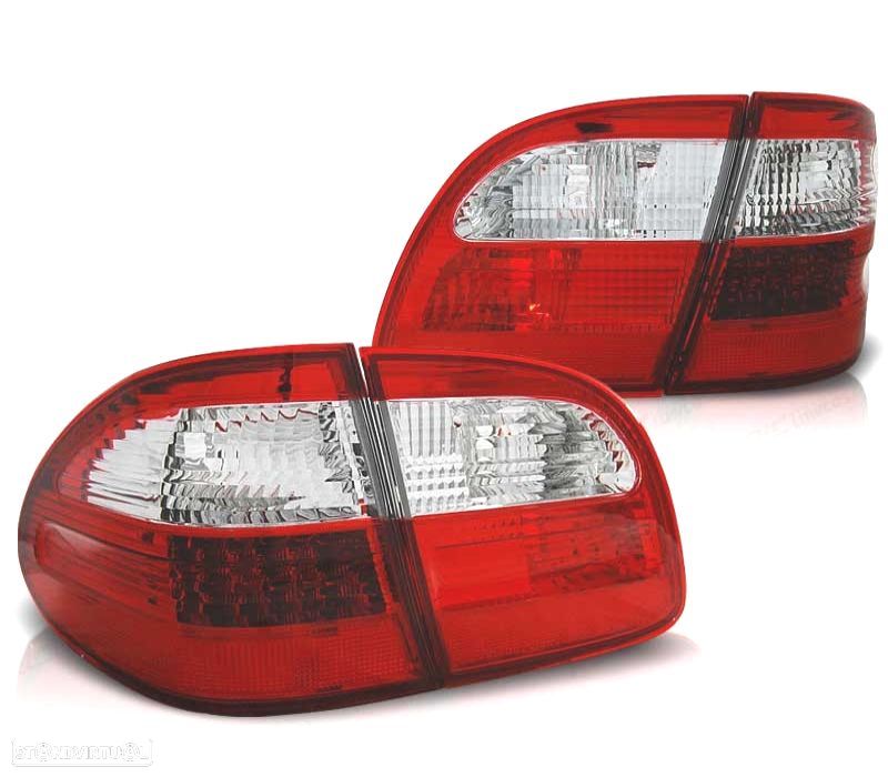 PILOTOS MERCEDES CLASSE E W211 ESTATE 02-06 LED VERMELHO CROMADO - 2