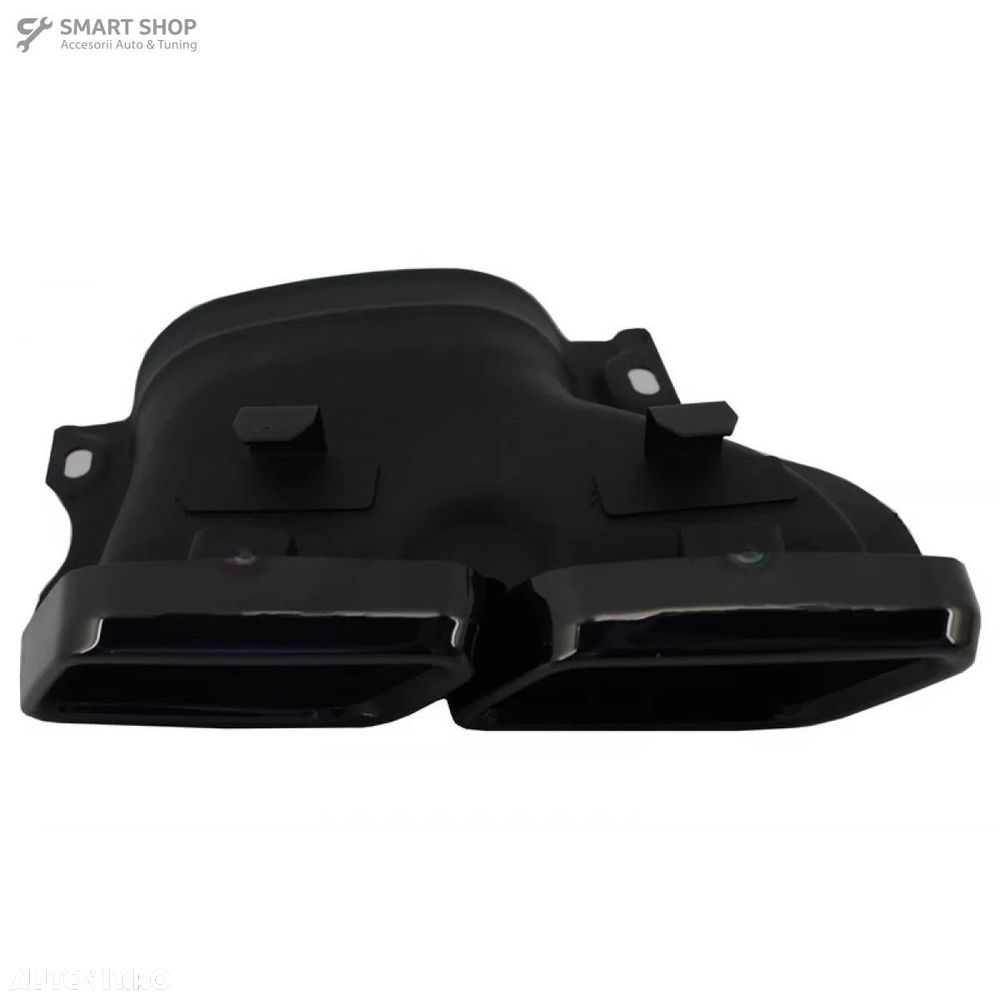 Difuzor Bara Spate cu Ornamente tobe Negre Mercedes C-Class W205 S205 - 7