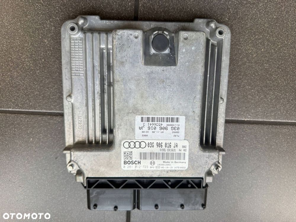 STEROWNIK SILNIKA 2.0 TDI AUDI VW SEAT SKODA 03G906016JA 0281012723 - 1
