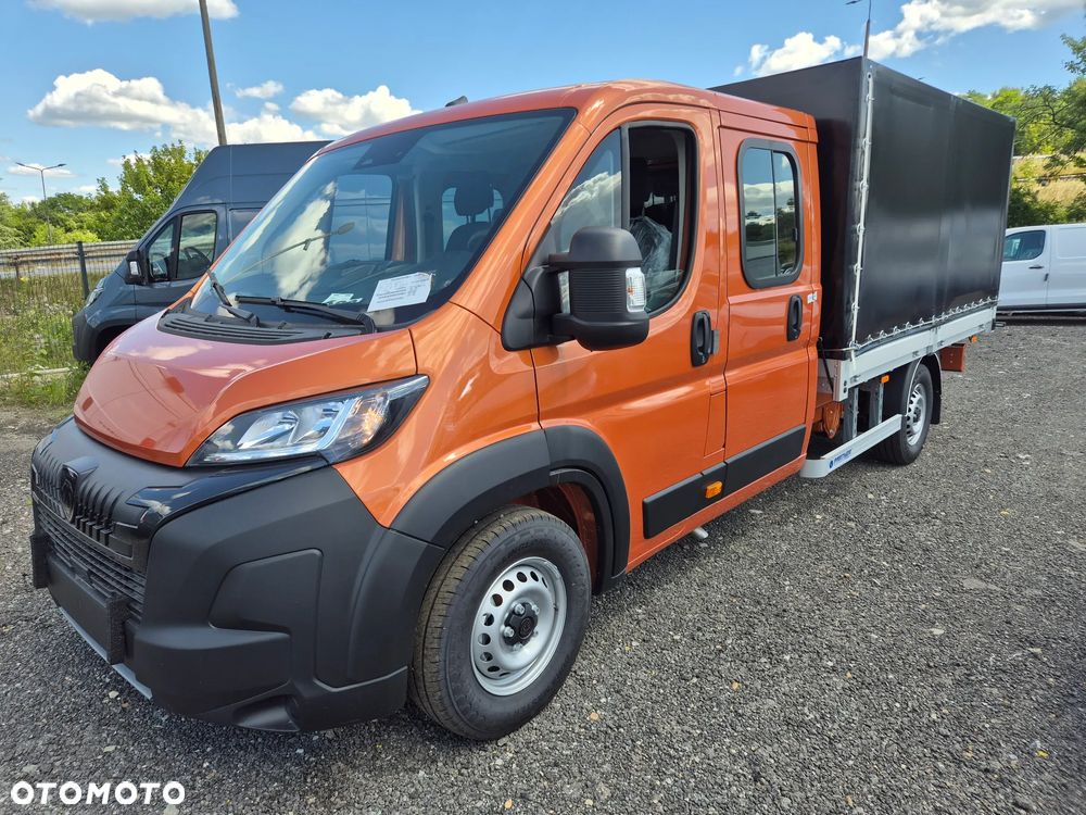 Peugeot Boxer Podwójna Kabina Dobel Brygadowy 7miejsc Skrzynia 3.2m PLANDEKA + HAK  !! OD RĘKI !! - 3