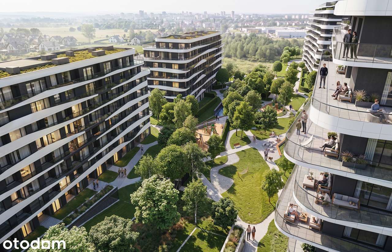 Mieszkanie M4 - 51,81 m² z dużym ogródkiem - 27,79 m² Nowa Inwestycja.