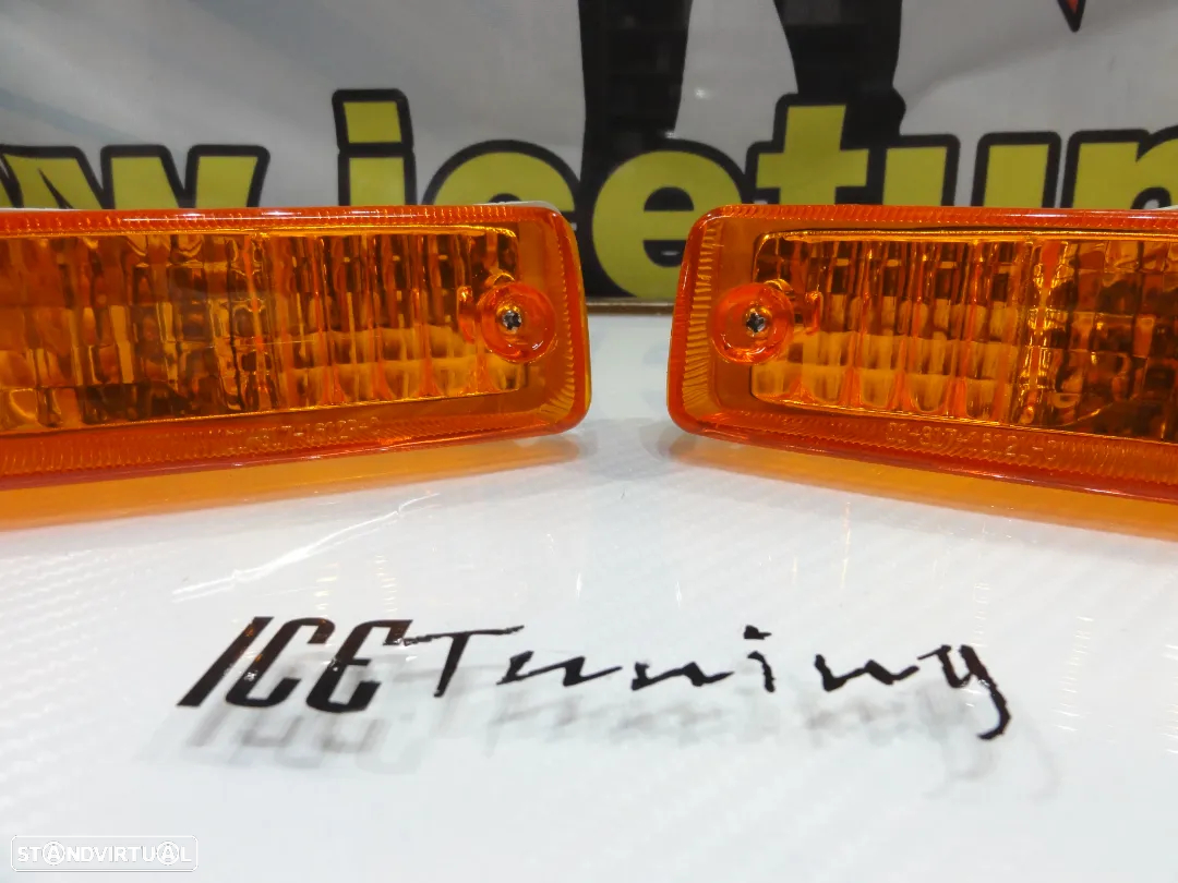 Farolins / farois / Pisca frontal Honda Civic 90-91, Honda CRX 90-91 fundo Laranja EURO look - 5