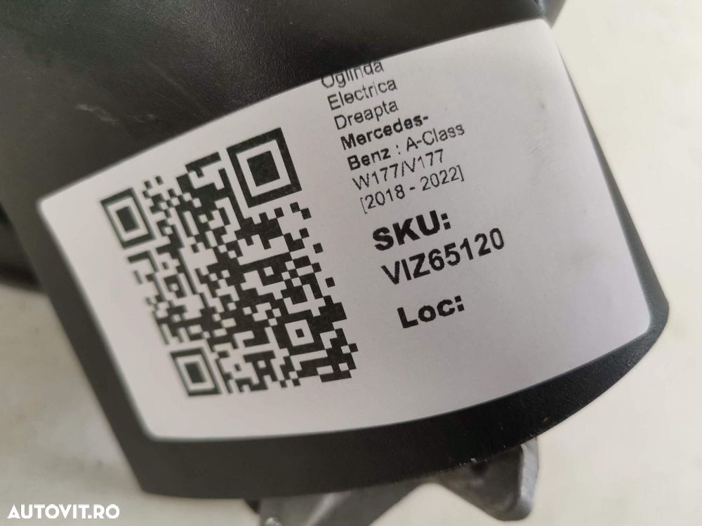 Oglinda Electrica Dreapta Mercedes-Benz A-Class W177/V177 2018 2019 20 - 8