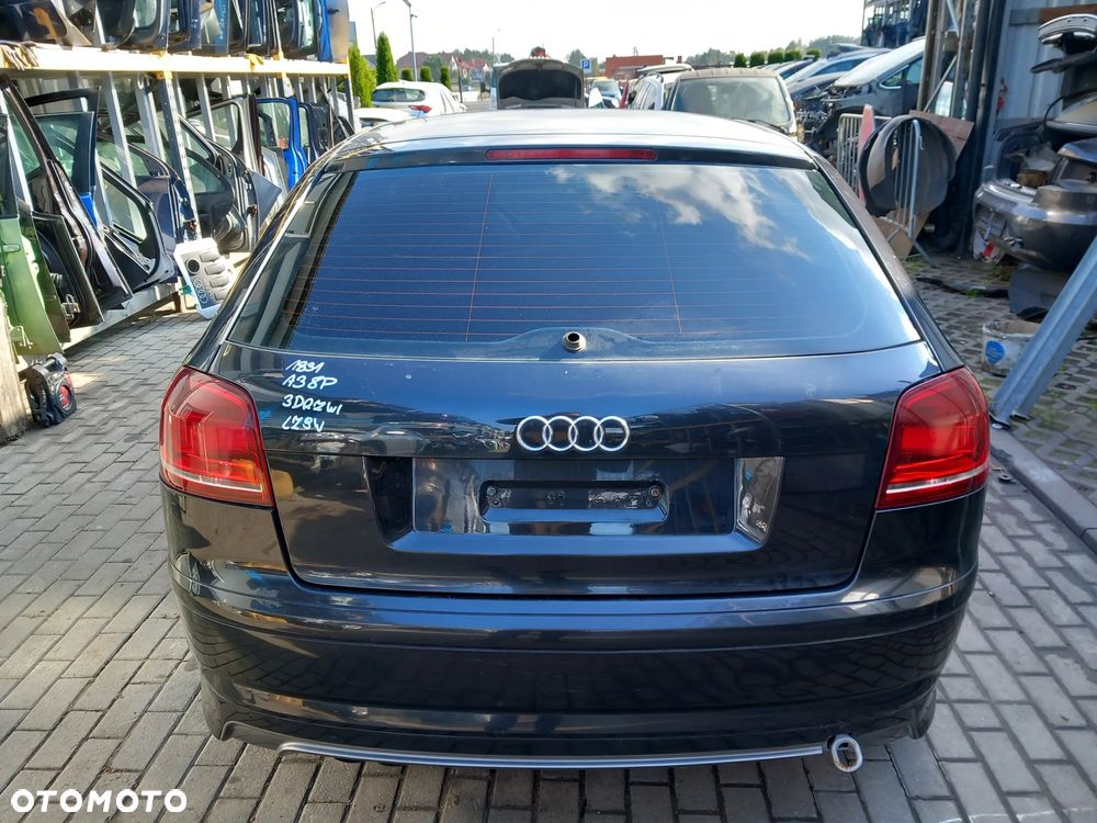 AUDI A3 8P KLAPA BAGAŻNIKA TYLNA TYŁ 3 DRZWI KOLOR: LZ9W - 1