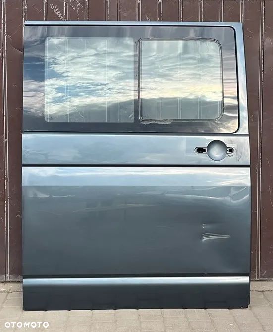 DRZWI BOCZNE PRAWE PRZESUWNE SZARE LD7U LD7V SZYBA VW T5 LIFT T6 CARAVELLE MULTIVAN TRANSPORTER - 1