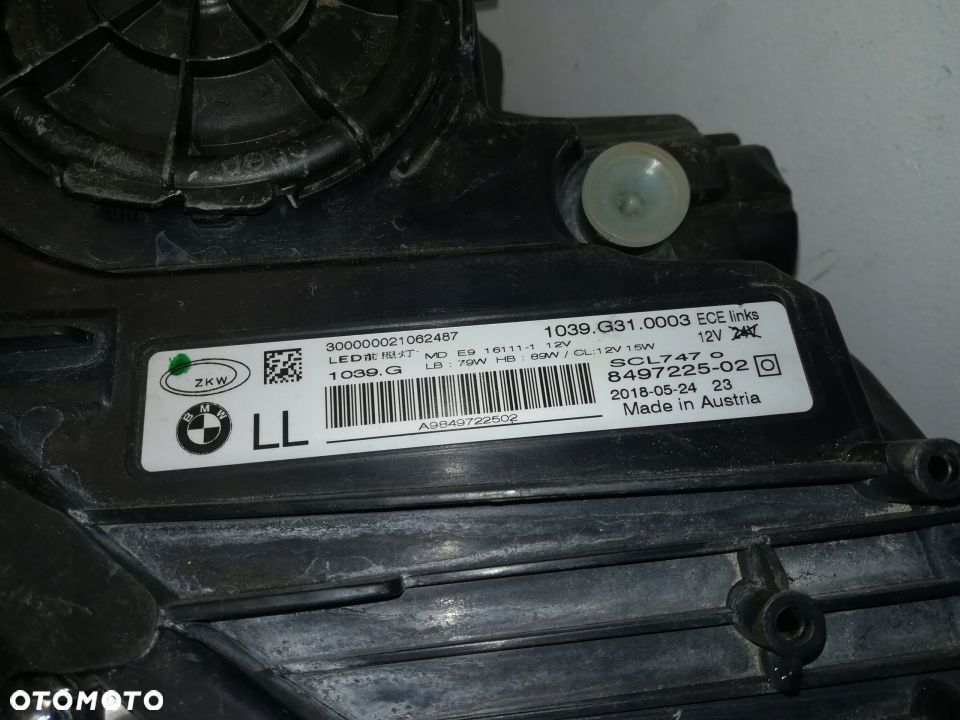 BMW 6 GT G32 lampa lewa przednia full led - 4