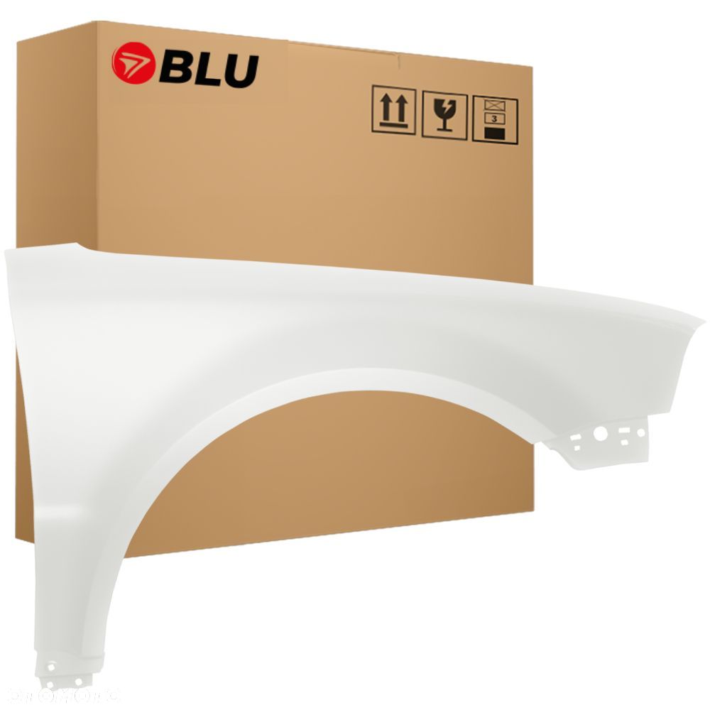 BLU Błotnik VOLKSWAGEN VW PASSAT B5 LIFT+ LB9A prawy biały 2000-2005 przód CandyWeiss - 1