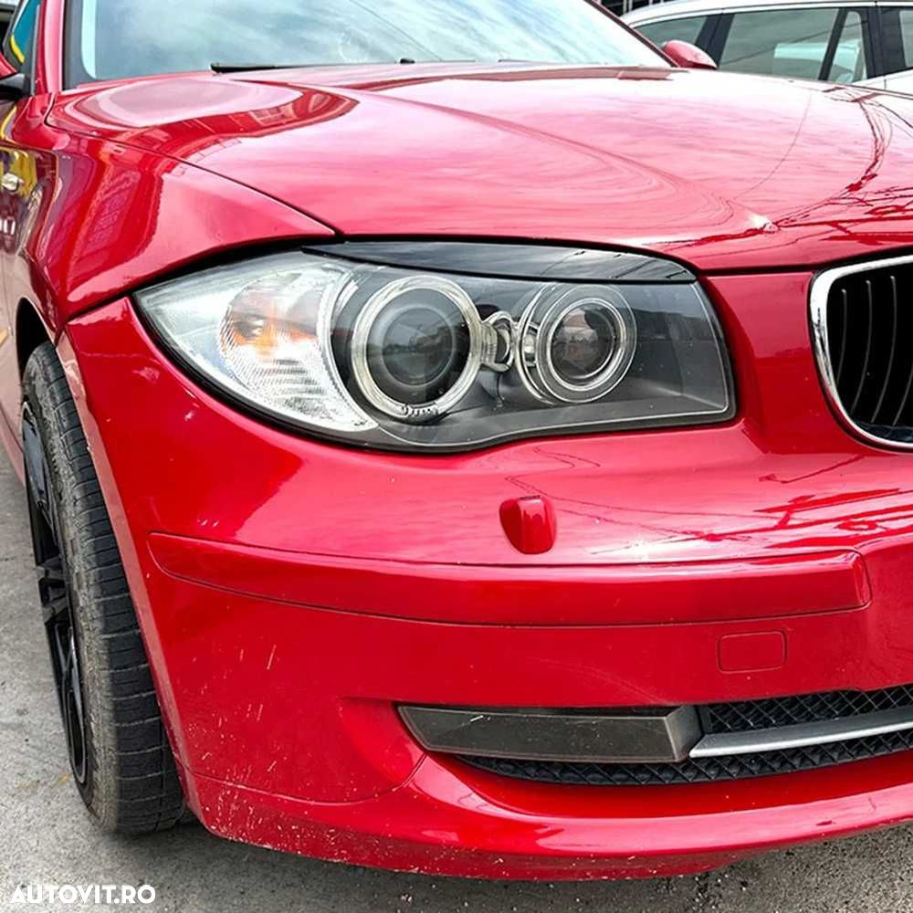 Set 2 Pleoape Faruri Far BMW E87 E88 E81 E82, 2008-2013, Negru Lucios - 3