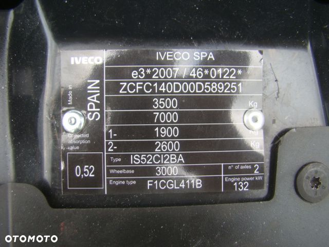 Iveco DAILY 40 C 17 3.0TDI 3.5TDMC WYWROTKA 3.60M PODUSZKI TYŁ - 29