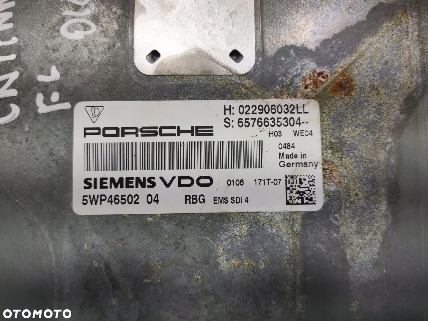 KOMPUTER STEROWNIK SILNIKA PORSCHE CAYENNE I 4.8 V8 07-09 LIFT 022906032LL - 4
