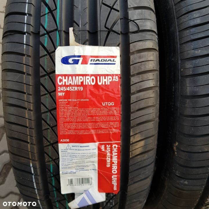 4x 245/45R19 GT Radial Champiro UHP AS Nowy komplet opon letnich Poznań - 2