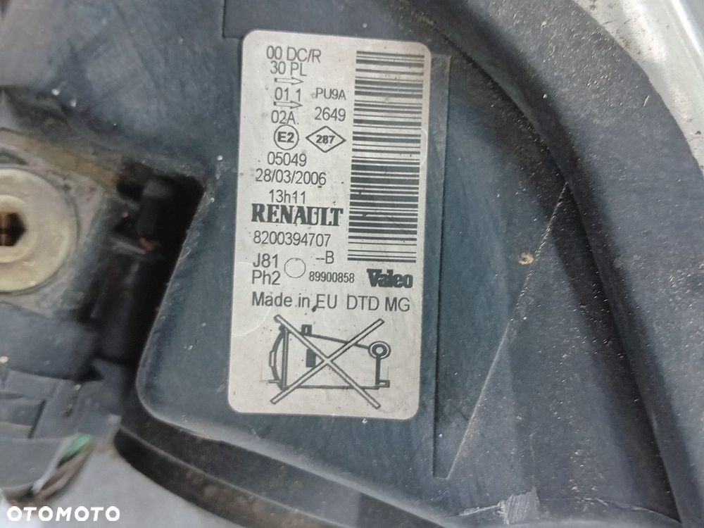 LAMPA PRZÓD PRAWA XENON RENAULT ESPACE IV 8200394707 89900858  89034934 - 10