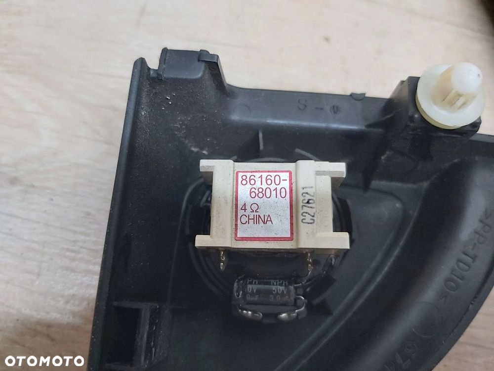 Toyota Corolla E15 osłona lusterka głośnik drzwi przód Komplet lewa prawa - 2