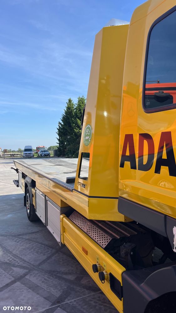 Mercedes-Benz Atego 1224 Pomoc Drogowa Podwójna Kabina Stalowa Platforma Ocynkowana Zjeżdżana Podnośnik Magoot Auto Pomoc Holownik Laweta - 5