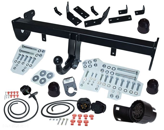 SOLIDNY HAK HOLOWNICZY+WIĄZKA7PIN+7/13P DO MITSUBISHI ASX+CITROEN C4 AIRCROSS+PEUGEOT 4008 - 2