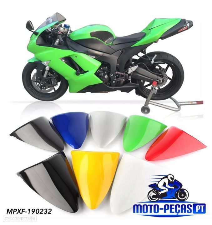 tampa do banco traseiro para KAWASAKI NINJA ZX6R ZX636 DE 2007 ATE 2008 tipo baquet , backet cockpit - 1