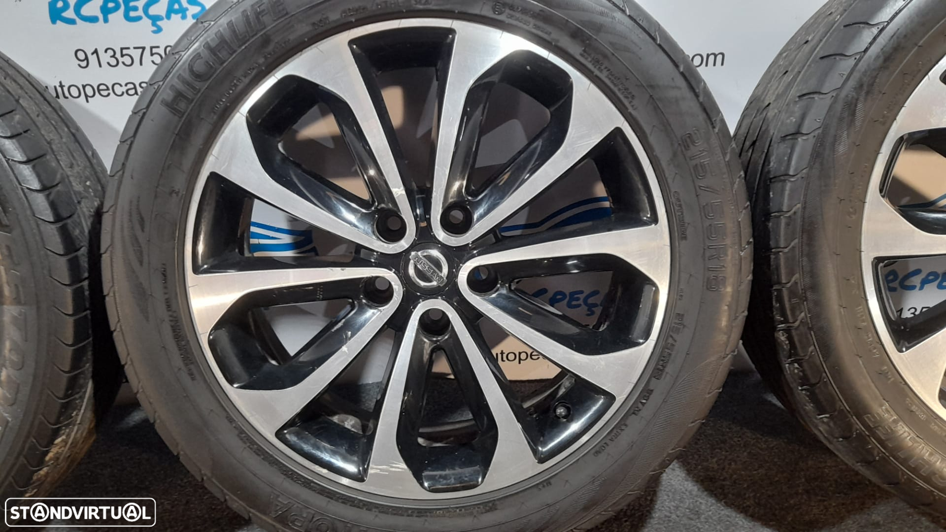 JANTES ORIGINAIS NISSAN QASHQAI TEKNA I 1 MK1 J10 NJ10 JJ10E 18 POLEGADAS 6.5J ET40 5X114.3 JUKE - 6