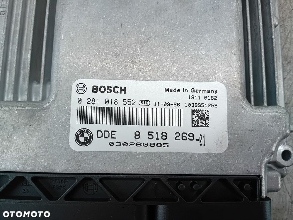 KOMPUTER, STEROWNIK BMW E90 8518269-01 0281018552 2.0 D 320d - 7