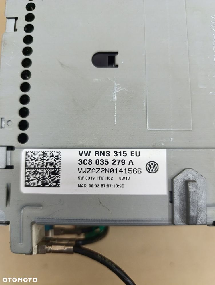 RADIO EKRAN WYSWIETLACZ VW TOURAN II 2 3C8035279A - 8