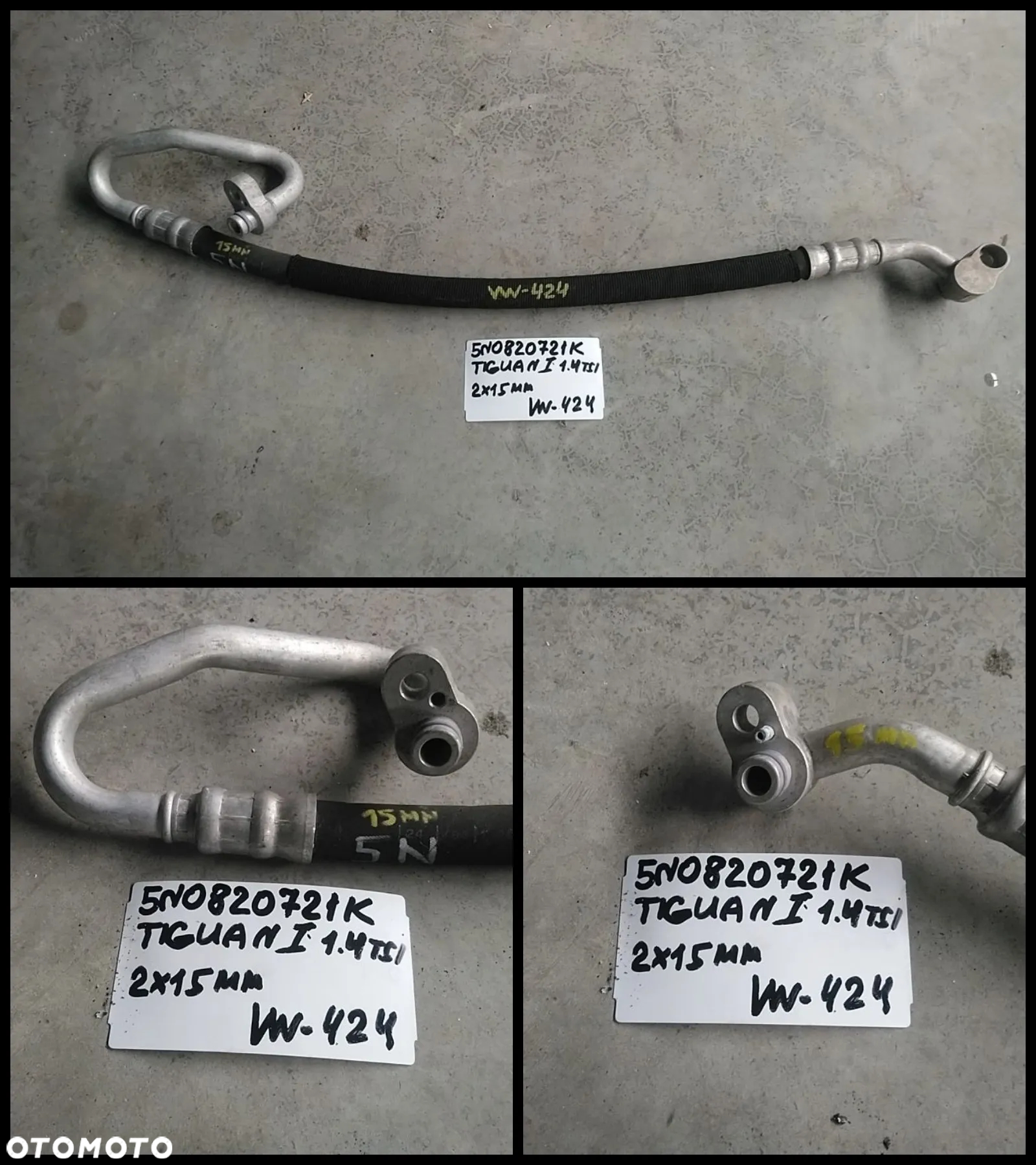 VW AUDI SEAT SKODA PRZEWÓD KLIMATYZACJI NR422-NR-642/4 - 4