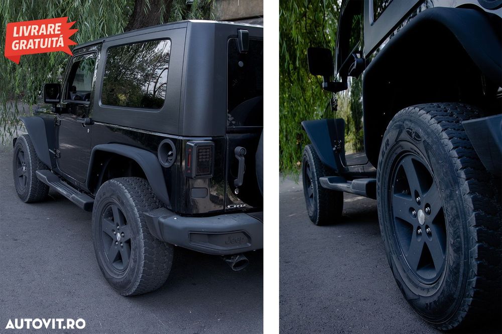 Extensii Aripi Spate din Otel Jeep Wrangler Rubicon JK (2007-2017)- livrare gratuita - 10