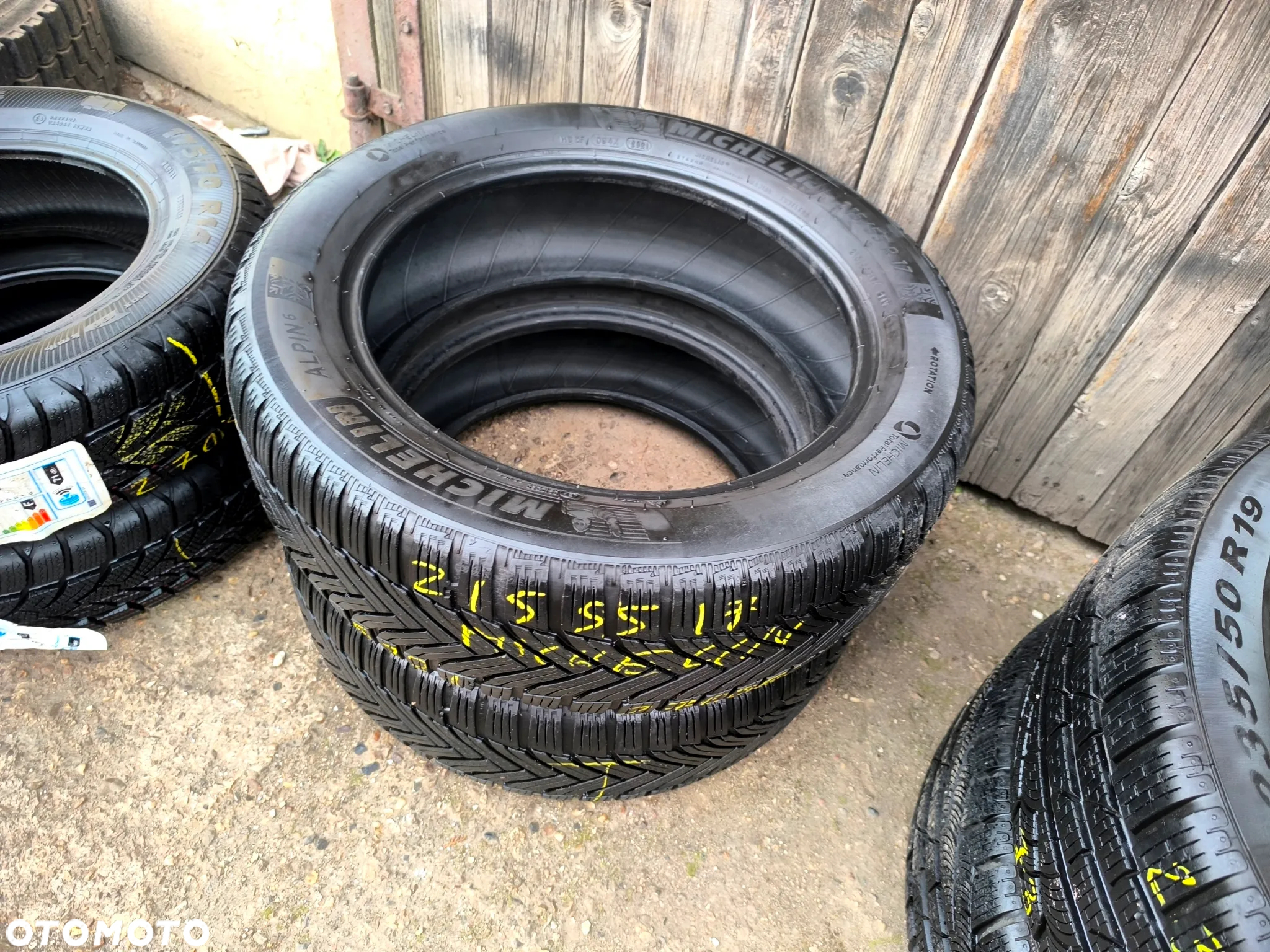 215/55R17 94V OPONY Zimowe Zima MICHELIN ALPIN 6 5,5mm Legnica ALU-RAD 21r. 215/55 - 4