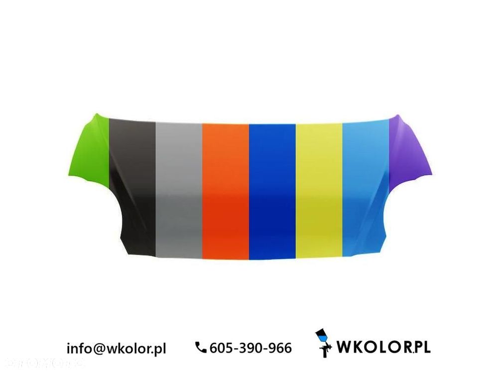 NOWA POKRYWA SILNIKA CHEVROLET SPARK 2003-2010 LAKIEROWANA W KOLOR - 1