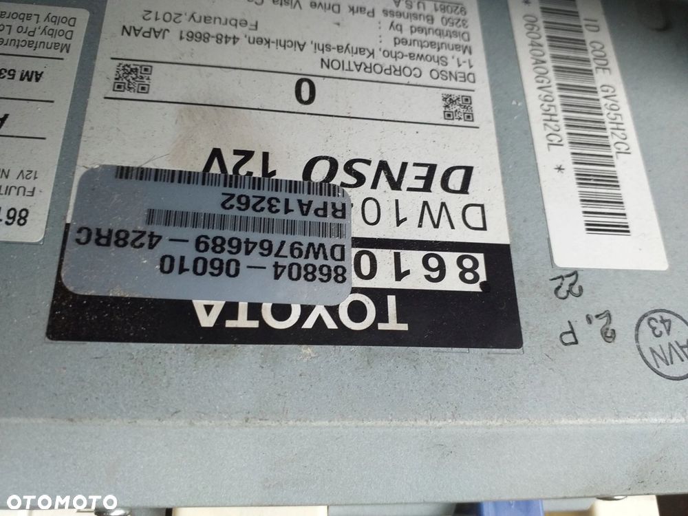 TOYOTA CAMRY JBL Radio Nawigacja GPS 11 - 17 - 7