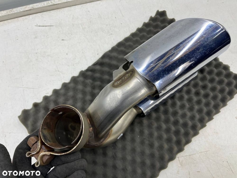 Wydech Porsche Cayenne III 9y 17r.- LEWA tylna podwójna końcówka tłumika nasadka CHROMOWANA - 12